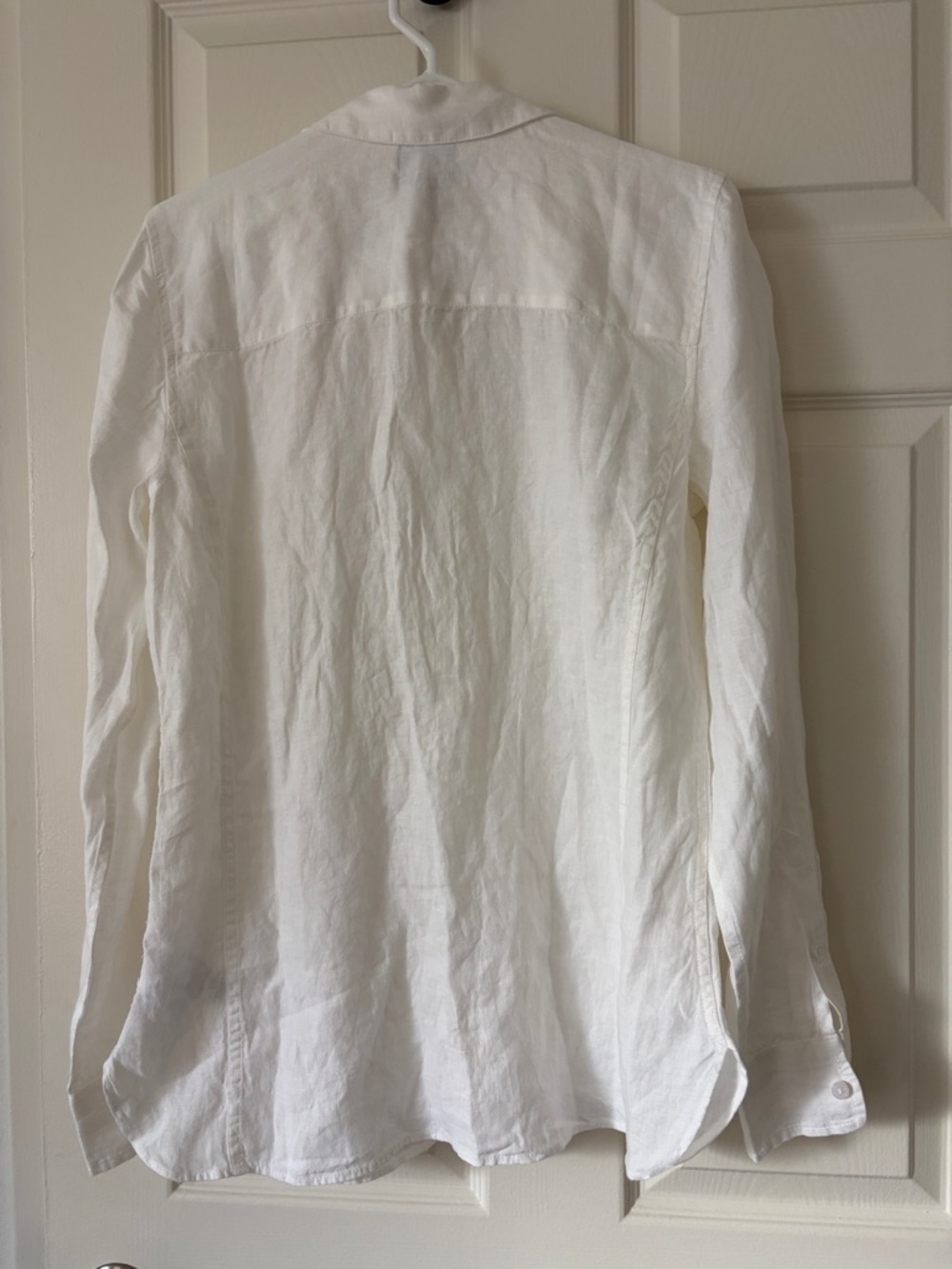 NWT! J. Crew White Linen Slim Button-Up Linen Shirt 6 Tall - Picture 4 of 8